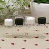 Bouteilles de rangement 3 ml 4 ml mini flacons en verre échantillon bouteille transparente avec bouchon à vis blanc noir f20241306