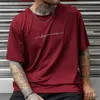 Camisetas masculinas simples camiseta de verão masculino de alta qualidade top cotidia de camisa esportiva casual tendência de roupas novas de tamanho grande