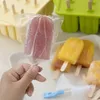 12 Pieces Silicone Popsicle Molds Easy-Release BPA-free Ice Pop Molds Homemade with 50PCS Popsicle SticksCleaning Brush 240415