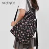 Sacs d'école Femme Floral Sac à dos multifonction à cordon double sac à bandoulière étanche à grande capacité de randonnée extérieure polyvalente sports de randonnée
