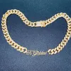 ファッショナブルなキューバのリンクチェーン名Sier Gold Fill Women's Necklace