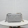 Designer bag Fashion Cow Leather Middle handbag WOMEN luxury crossbody bag Golden Silver Chain Handbag Clutch classic Flap WOMAN purse with Metal Buckle