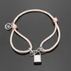 Pulsera de bloqueo de marca brazalete de encanto de color folleto diseñador clásico de pulsera clásica pareja de acero inoxidable regalos de joyería de lujo