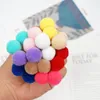 Garotas Hair Bobbles Elastic Hair Rubber Bands Corda Tirada Ball Ponytail Titular para crianças Crianças Acessórios para cabelos de crianças meninas 240417