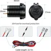 새로운 업그레이드 알루미늄 90W 듀얼 자동차 USB 충전기 소켓 12V/24V 콘센트 어댑터 방수 충전 4.0 PD 보트 SUV 세단 RV