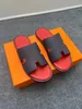 Classic Men Slippers Designer Leather Sandales Izmir Flip Flop Oran Heritage Calfskin Sandales Summer Lazy grande plage