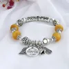 Charm Bracelets Chinese Style Ethnic Colored Glaze Handmade Bracelet For Women Men And Cuff Beaded Present