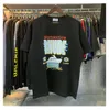 Rhude Shirt Kurzärmelde Designer Herrenhemden Rhude Hight Quality Hemd Kleidung Sommer Luxus Baumwollbrief Druck Strandstil Tees5q36