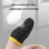 Speakers 1~4PCS Super Thin Gaming Finger Sleeve Breathable Fingertips For Pubg Mobile Games Touch Screen Finger Sleeves For Gaming