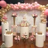 Autres fournitures de fête de fête 2021 blanc 3pcs rond gâteau stand en fer table de desserts bienvenue plinth255v gouttes livraison à la maison gard otoe1