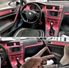 ملصقات حماية ألياف الكربون الحمراء للرياضة الحمراء فيبرا شارات التصميم التلقائي لسيارات VW Golf 7 MK7 GTI Associory2353804