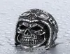 MEN039039S JUDELY NEUER STYLE Edelstahl Punk Gothic Skull Astronaut Pilot Pilot Aviator Ring Steampunk Vintage Biker Silver9868955