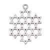 Charms Ornaments Star of David Jewelry Making 40x31mm 5pcs