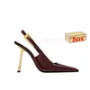 Top Fashion With Box High Talons Poupe Pumps de mariage Sandales Famous Designer Femmes Patent Le cuir en cuir Suets Luxury Lady Heel Classics Golden Gold Bottoms Slippers