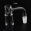 Högkvalitativ full svetsrökning avfasade kant terp slurpers mixer kvarts banger 10mm 14mm två stilar sömlösa naglar för glas bongs dab riggar