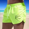 Мужские шорты 2024 Мужские купальные костюмы Maillot de Bain Boy Basketball Print Swim Suits Boxer Shrunks Мужчины купальные серфинги банадоры Бермудские острова Бермудские острова