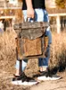 Mochilas da mochila Mochilas de cera Daypacks Luxo vintage à prova d'água para homens de óleo de petróleo grande de petróleo