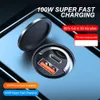 New New Mini Car USB Type C Metal 100w/200w Quick Charge 3.0 PD Port Fast Charging Phone Charger for Xiaomi Iphone 12 13 14 GPS