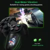 Möss trådlöst gamepad transparent färg för Sony PS2 2.4G dubbel vibration Joystick Blutooth Controller för PlayStation 2 JoyPad