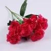 Decorative Flowers 7 Color Carnation Wedding Road Lead Flower Ball T Stage Decoration Event Layout Simulation Silk Row Table Vase