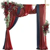 Zestaw z zestawu Łuku Wedding z 5 opakowaniem z drapowaniem 2PCS sztuczny z 3 drape do ceremonii Przyjęcie arbor Dekoracja tła 240318