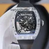 Männer beobachten Schweizer Mann Watch White RM055 Superclone Automatische Superklone Mechanik Keramik Armbanduhr