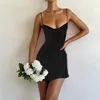 Casual Dresses Women's Fashion Suspenders A- Line Skimming Small Black Dress Tube Top