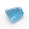 Gemystones en vrac rugueux Aquamarine Ocean Blue Stone Synthétique Nano Gemstone Raw for Home Decoration Room Decor Gift 200g / Lot