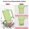 Ugie Mugs 2 PCS Silicone Cup Boot Accessories for Tumbler Stainless Steel Cup 40oz 20oz 30oz For Hydro Sport Flask Water Bottle 240417