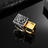 20 Patrón geométrico de moda ahuecado anillos multicolores incrustados creados por diseñadores, adecuados para anillos de alta calidad para hombres y mujeres