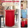 Table Skirt Round Cocktail Tablecloths Cover Wedding Fitted Covers Banquet Party Decor Dining Tablecloth