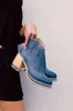 Sonbahar kış kadın ayak bileği botları işlemeli vintage kristal şeffaf yüksek topuklu moda deri botlar artı boyut 43 240408