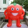 6m 20ft Fruit Shop Decoration Event Giant Flatable Strawberry Model With Flower Wholesale Festival Advertising 001