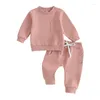 Clothing Sets Baby Boy Winter Outfits Solid Color Hooded Jacket Sweatpants Set 6 12 18 24 Month 2 3T