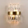 Lâmpadas de parede IWP Modern Crystal Lamp Chrome Luxury Stair Light Interior Decor SCHENCE PAR