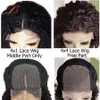 Jerry Curly Lace Front Wigh Human Hair Wigs Natural Color Free 중간 부분 투명 레이스 클로저 여성 Bobbi 240409