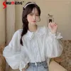 Women's Blouses Japanse Girl's JK -uniform Sweet shirts voor vrouwen 2024 Lente en zomer zacht meisje schattig Lolita Blusas Mujer