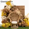 142st Lemon Yellow Balloon Garland Arch Kit Sand White Khaki Balloons For Kids Baby Shower Wedding Birthday Party Decorations 240410