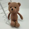 Kawaii björn handgjorda mjuka amigurumi stickade virka docka baby sovande fylld djur plysch leksak