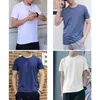 Dukeen Summer Thin Ice Silk T-shirt For Men Crew Neck Neck Short Soft Fitness Tops Plain Modal Cotton Tees surdimensionné 240412