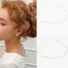 Diademas Nuevas bandas de pelo de metal de ondulación dorada simples Diaderos de ola elegantes Mujeres Mujeres Corona Hoop cabello accesorios de sombreros Y240417