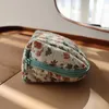 Sacs de cosmétiques Sacch de rangement à motifs de fleurs vintage Grande coquille de fermeture éclair Sac de toilette de voyage Femmes multifonctionnelles