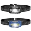 Headlamps B12 5W 140 Lumens White Light With Warning Red Smart Wave Sensing Usb Rechargeable Abs Led Headlamp Night Run Cam Cycl Drop Dhlk5