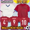 24/25 Servië Soccer Jersey 2024 2025 Sergej Pavlovic Milenkovic Jovic Tadic Kostic Lukic 2024 2025 Home Away Men Kit Kids Football Shirts