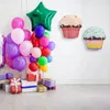 Figurine decorative pieghevoli pieghevoli multicolori multicolore di carta di lavoro creativa creazione di cupcake decorazioni per feste