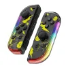 MICE BT 5.2 Joy Controller RVB LED Switch L / R Joypad pour Nintendo Switch / Lite / Oled Joycon Gamepads Joystick avec double vibration