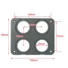 Ny bil USB -laddare DIY -switch 1/2/3/4 hål Voltmeter Panel Cigarettändare Adapter för Power Outlet Socket Mount Holder