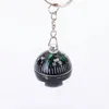 Ball Keychain Liquid Filled Compass Mini Pocket Size Lightweight Button Shape Directional Magnetic Navigator