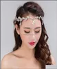 Tiaras Jewelrycrystal ślubny Tiara Wedding Crown Headband druhna biżuteria do włosów Aessory Rhinestone Waterdrop Leaf Frontlet Drop 2321078