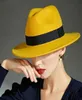 Vintage Hats Fedora Hats klassische Winterhut Herbst Outdoor Casual Filz Hut Männer Solid Color Fascinator Caps Männer Frauen2802028